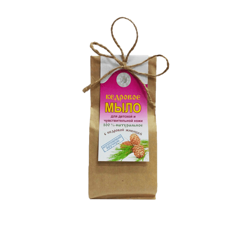 Мыло Кедровое для детской и чувствительной кожи, 80 г